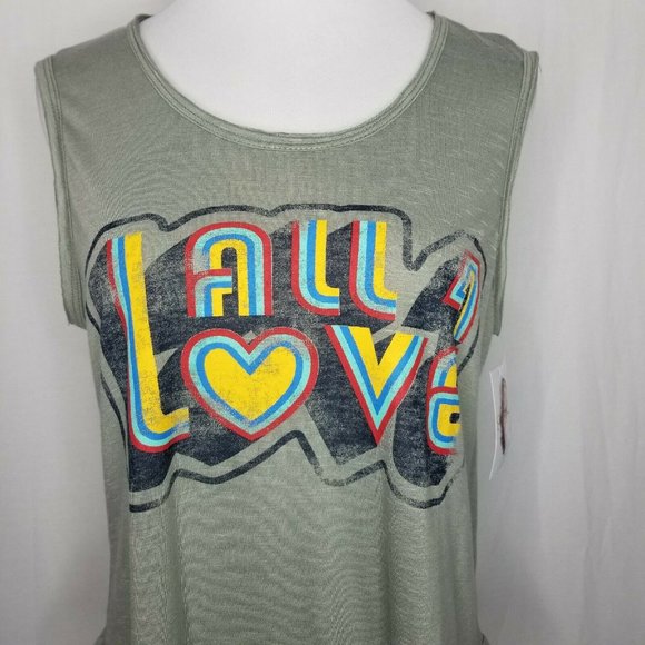 Jessica Simpson Vintage All 4 Love Graphic Tank - Picture 3 of 7